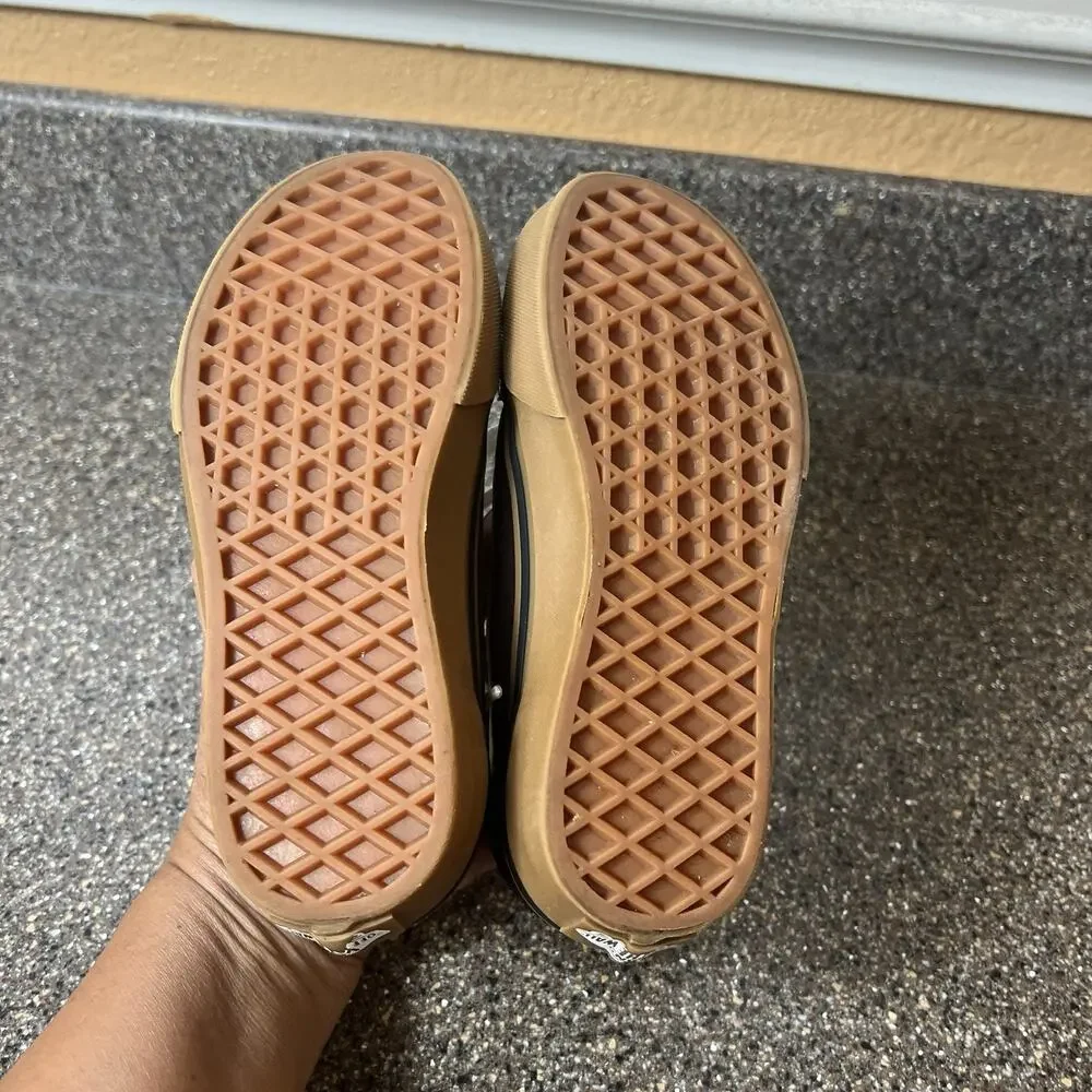 Vans Classic Little Kids 13 Sneaker Shoe Lace Up Low Brown Suede/Canvas Gum Sole